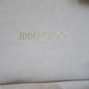 Jimmy Choo Black Suede & Patent Leather Stiletto Heels with ankle strap 6.5